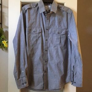 Express MK2 Mens Fitted  Long Sleeved Shirt